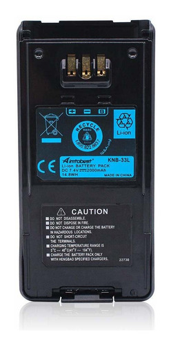 Aimtobest Bateria Ion Litio Knb-33l 2000 Mah Para Kenwood Us