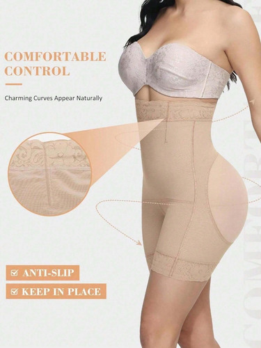 Panty Short Fajas Colombianas Moldeadoras Control De Abdomen