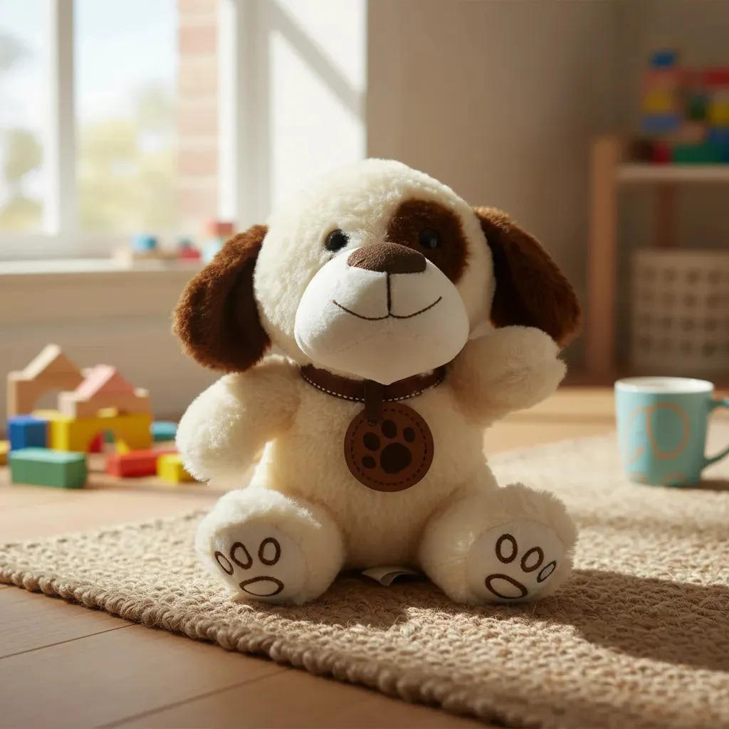 Peluche Perro Woody Toys Beige