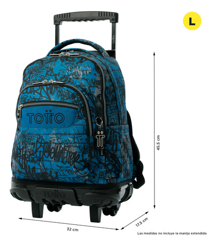 Mochila Escolar Con Ruedas Para Niño Renglon Totto