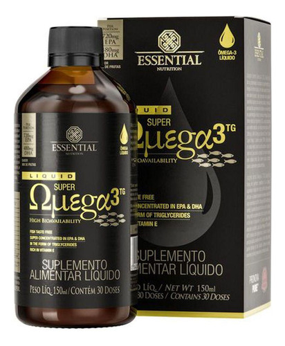 Ômega-3 Tg Líquido Super Concentrado Essential Nutrition