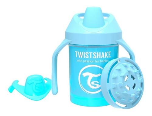 Twistshake Vaso Antiderrame 230 Ml - Azul Pastel