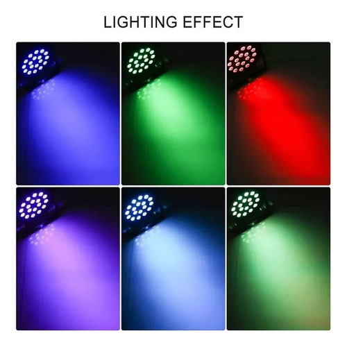 Proyector Led Rgb Soquete E27 Luz Fiesta 18 Leds + Bluetooth