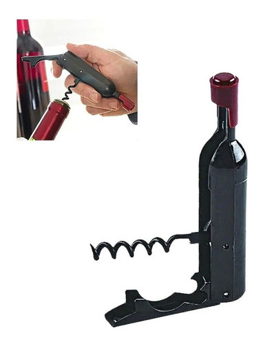 Kit 3 Und - Saca Rolhas Abridor Vinho Manual Ponto Magnético