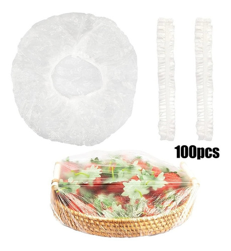 100 Protector Alimentos Amoldables Cubiertas Elásticas Gorro