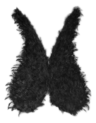 Alas De Angel Color Negro 1 Metro Alas De Plumas Negras