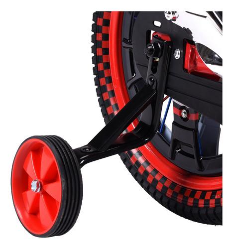 Bicicleta Entrenadora Niños Aeiou Baj-15005 R16 Motocross Color Rojo Tamaño Del Cuadro 16