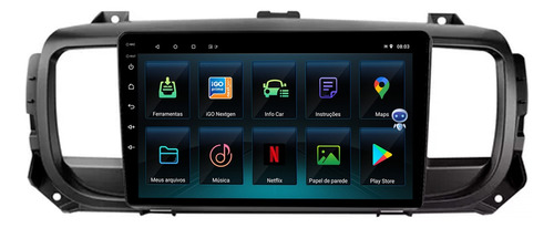 Multimidia Scudo 9p Qled Android Carplay 2gb 32gb