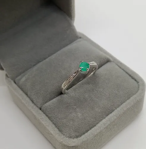 Anillo de esmeralda colombiana new arrivals