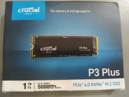 Disco Solido 1tb Crucial P3 Plus 5000mb/s