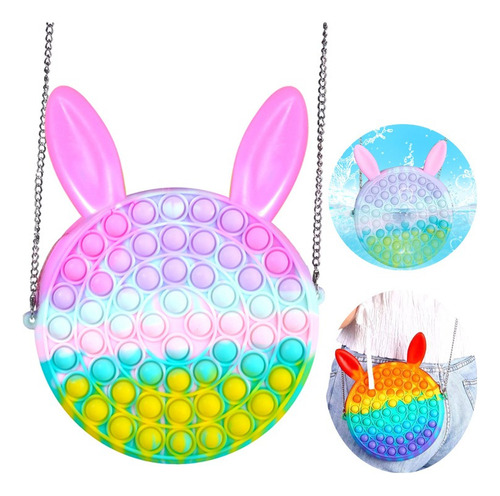 Bolsa De Juguete Pop It Push Bubble Toy Conejo Fidget Para N