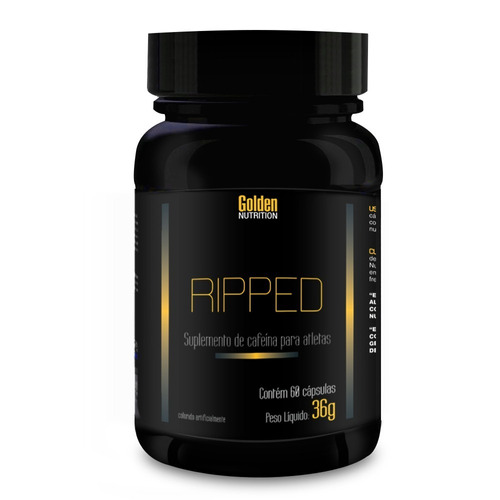 Ripped 60cáps - Emagrecedor - Golden Nutrition - Cafeína