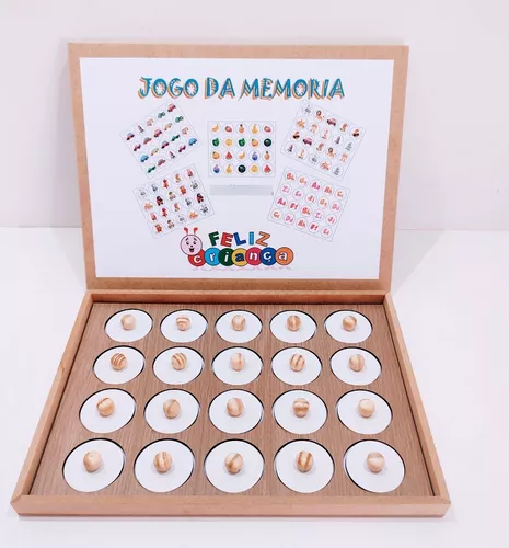 Jogo Da Memoria Animais 26 Peças Mdf Alfabetização Infantil no Shoptime