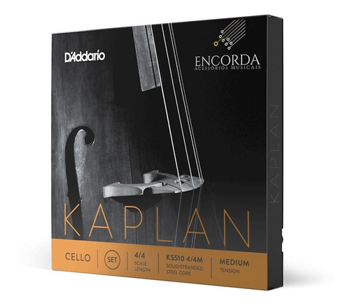 Encordoamento Para Violoncelo D'addario Kaplan Ks510 Cello