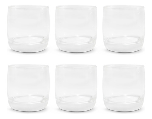 Juego De Vasos De Vidrio 230 Ml 6 Piezas