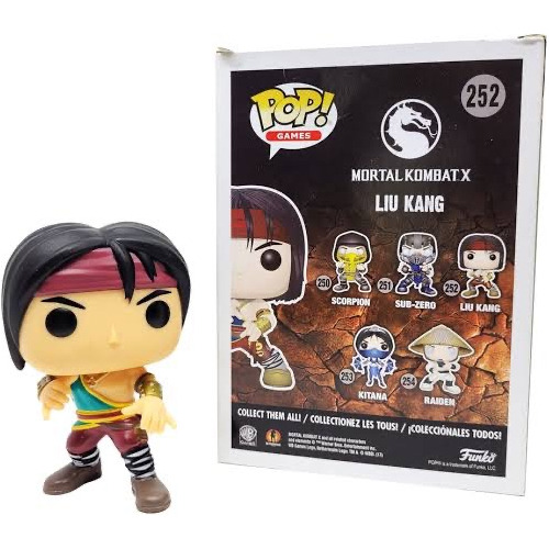 Funko Pop Liu Kang #252 Mortal Kombat Original Nuevo