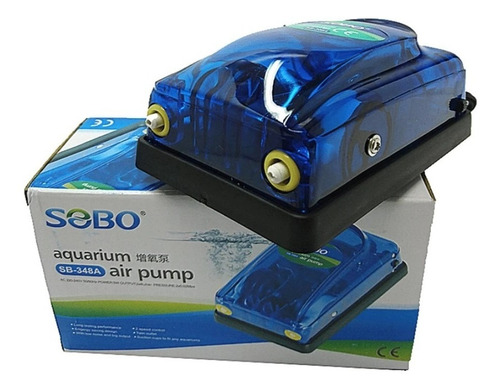 Bomba De Aire Para Pecera 2 Salidas X 4l/min 5w