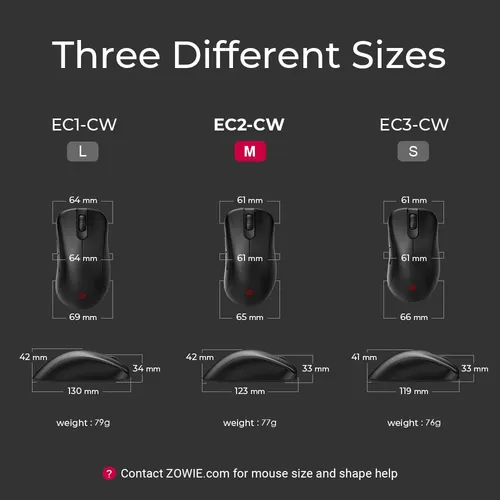 Mouse Para Juegos Benq Zowie Ec2-cw Inalámbrico Ergonómico N