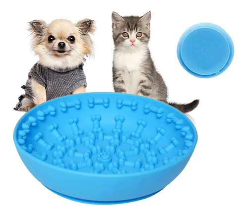 Bowl De Lamer Alfombra Para Perros Y Gatos Lickimat Huesitos