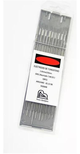 Electrodo De Tungsteno Para Soldadora Tig Punta Dorada 2.4mm