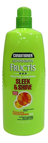 Garnier Fructis Acondicionador Sleek And Shine - 40 Oz - Bo.