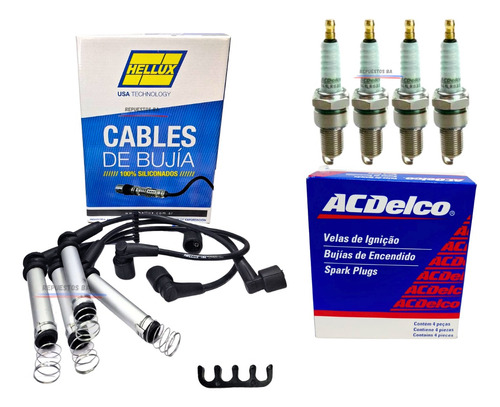 Kit Cables Y Bujias Chevrolet Corsa 2 Meriva Cobalt 1.8 8v