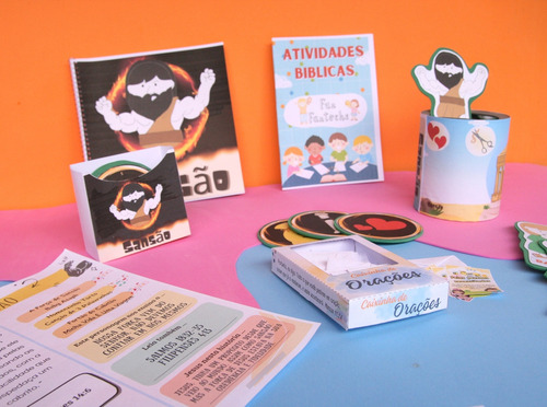Kit Completo De Recursos Visuais Bíblicos - Sansão