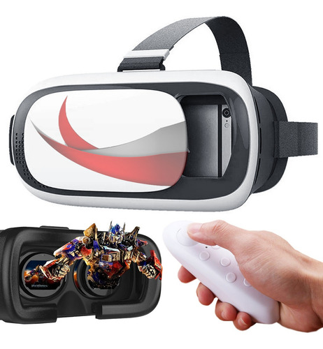 Kit Casco Vr Smartphone Para Celular + Joystick Remoto