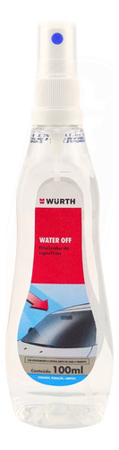 Water Off Wurth Cristalizador De Para Brisas E Vidros 100ml