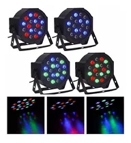 Comprar Pack 4 Par Led 18 X 1.5 Luces Led Entrada Dmx Ritmico Evento