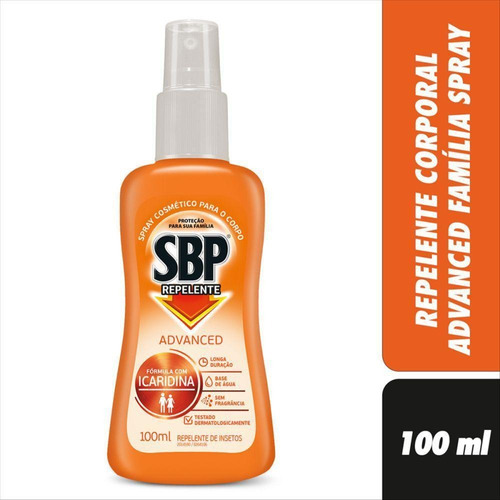 Repelente Em Spray Sbp Icaridina 100ml