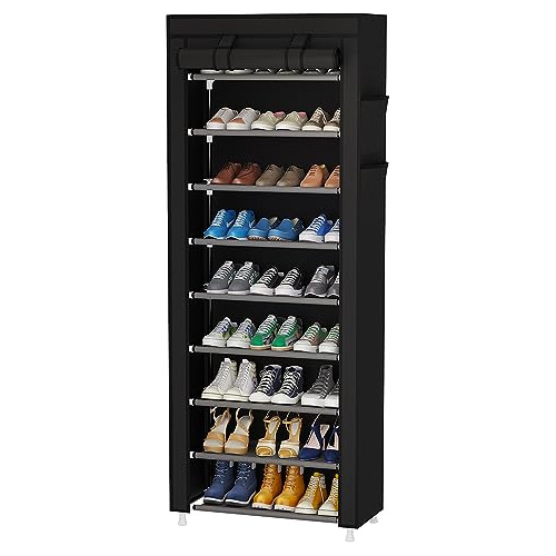 Calmootey 9 Tier Shoe Rack Organizador, Estante De Swrli