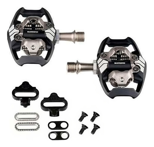 Pinza de pedal negra Shimano Deore Xt PD-M8020 con grifos MTB