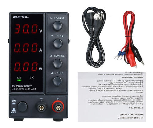 Imagen 7 de 9 de Wanptek Nps306w 0-30v 0-6a Fuente De Alimentación De Cc De