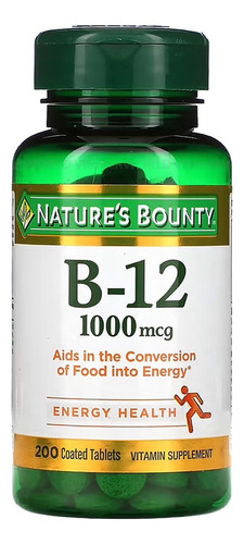 Natures Bounty | Vitamina B12 | 1000mcg | 200 Tabletas
