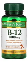 Comprar Natures Bounty | Vitamina B12 | 1000mcg | 200 Tabletas