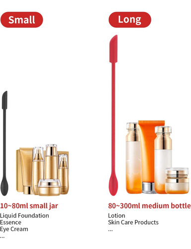 Juego De Mini Espátula De Silicona, 2 Espátulas De Maquillaj