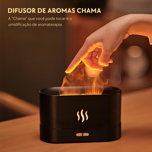 Aceite esencial purificador Flame Diffuser, 180 ml, efecto fuego