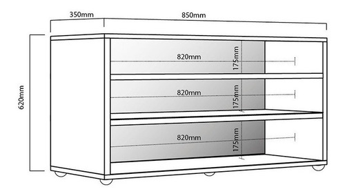 Imagen 3 de 9 de Mesa De Tv Led 85 Mueble Rack Moderno Melamina Envio
