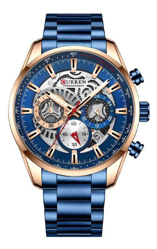 Reloj Para Hombre Curren Curren Chronograph Kred282021 Azul