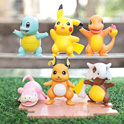 Pokemon Juguetes Pikachu Muñecos Coleccion 6pz Coleccion