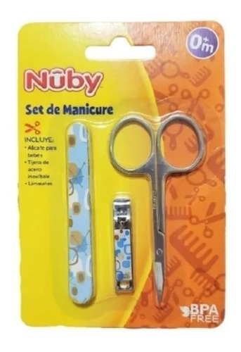 Kit Para Bebés Higiene Manicure Tijera Alicate Lima Nuby