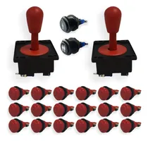 Comprar Kit 18 Botões Nylon Verm. + Player 1 + Player 2 + 2 Comandos