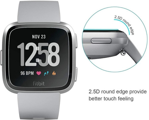 Vidrio Templado P/ Reloj Fitbit Versa / Versa Lite Pack X 6