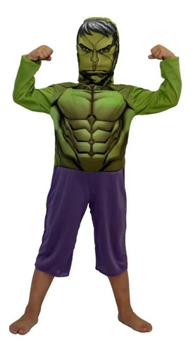 Disfraz Hulk Marvel Avengers Económico Varios Talles