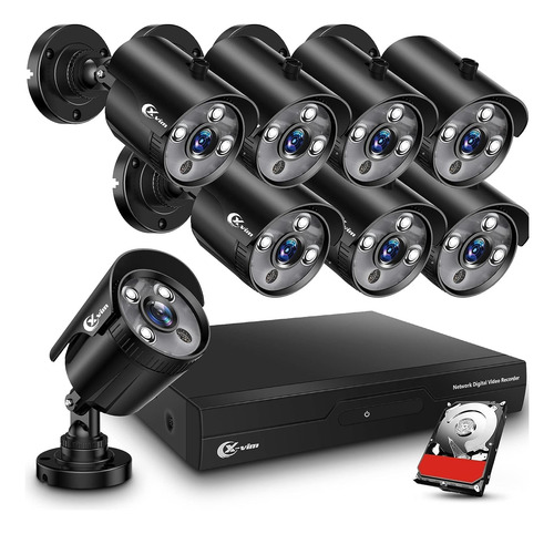 Sistema De Camaras De Seguridad Xvim 8ch 1080p Con 1tb De