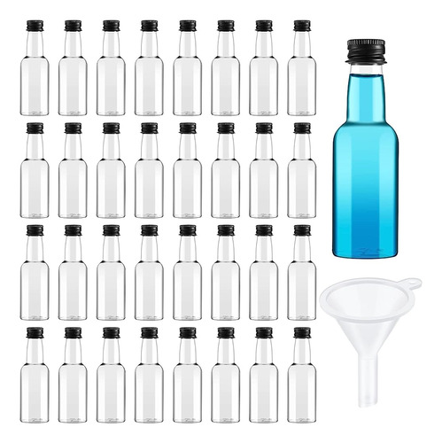 100 Pcs Mini Botellas De Licor Botellas De Plástico Pequeñas