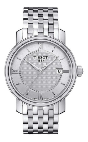 Relógio Masculino Tissot T097.410.11.038.00 Bridgeport Prata Cor da correia Prateado Cor do bisel Prateado Cor do fundo Prateado