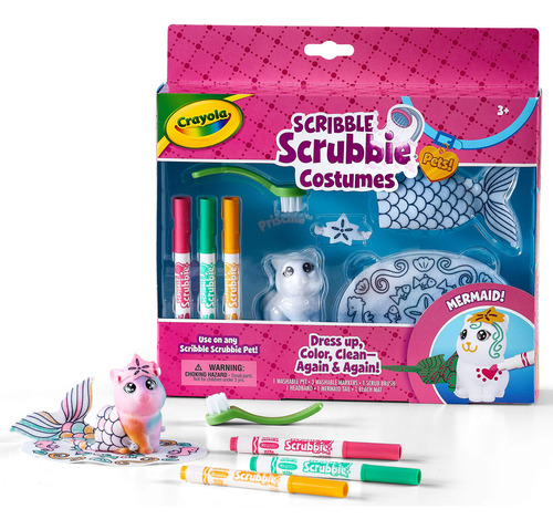 Crayola Scribble Scrubbie - Disfraz De Sirena Para Niños, .