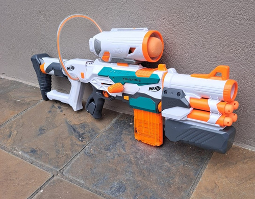 Arma Nerf Modulus Tri-strike Como Nueva.